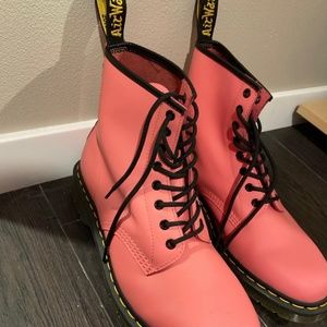 Doc Martens Boots- rare color! Melon pink